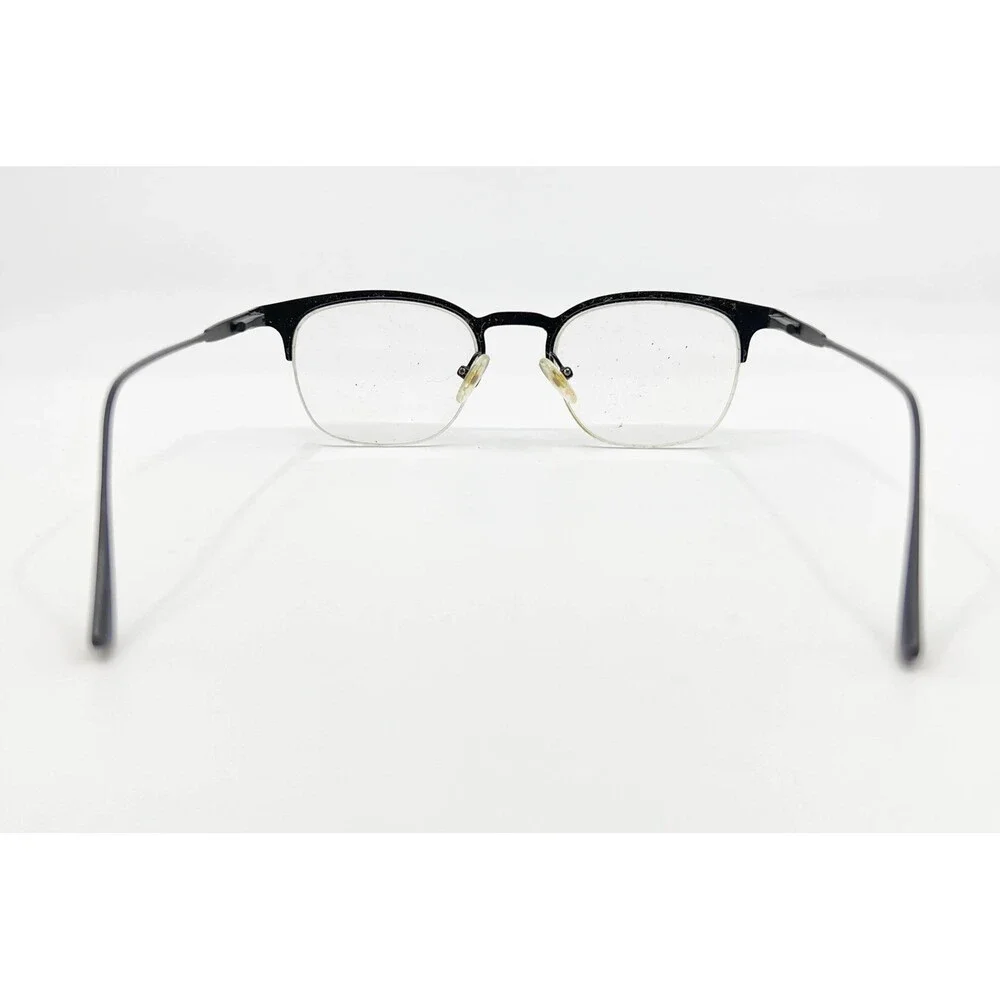 Eyebuydirect Eyeglass Frames Mens Black Hemisphere Semi Rimless 49-20-145